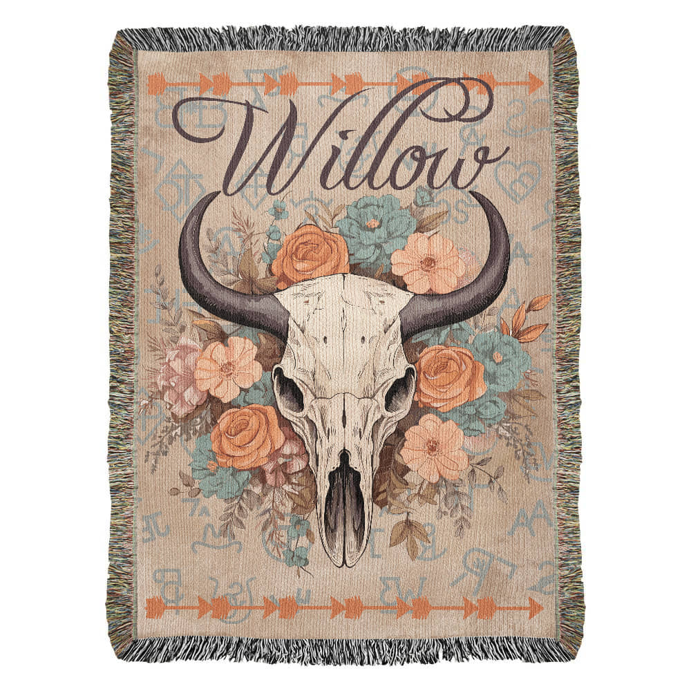 Desert Blooms Woven Blanket