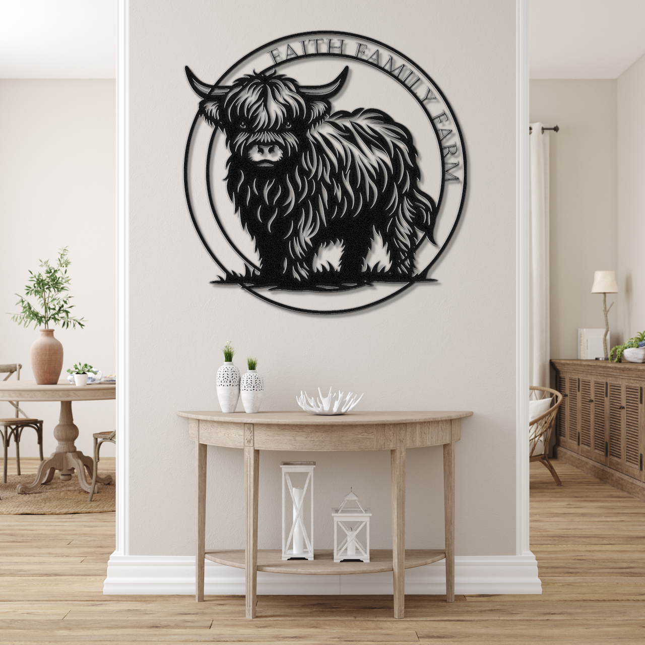 Faith Family Farm Metal Sign