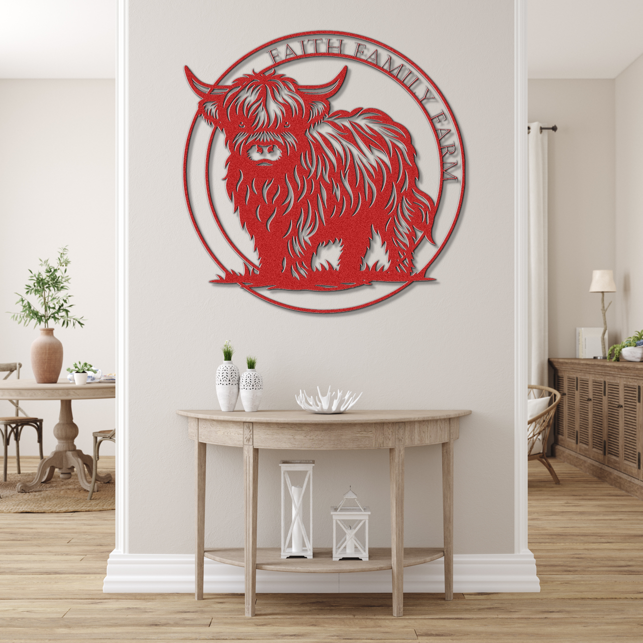 Faith Family Farm Metal Sign