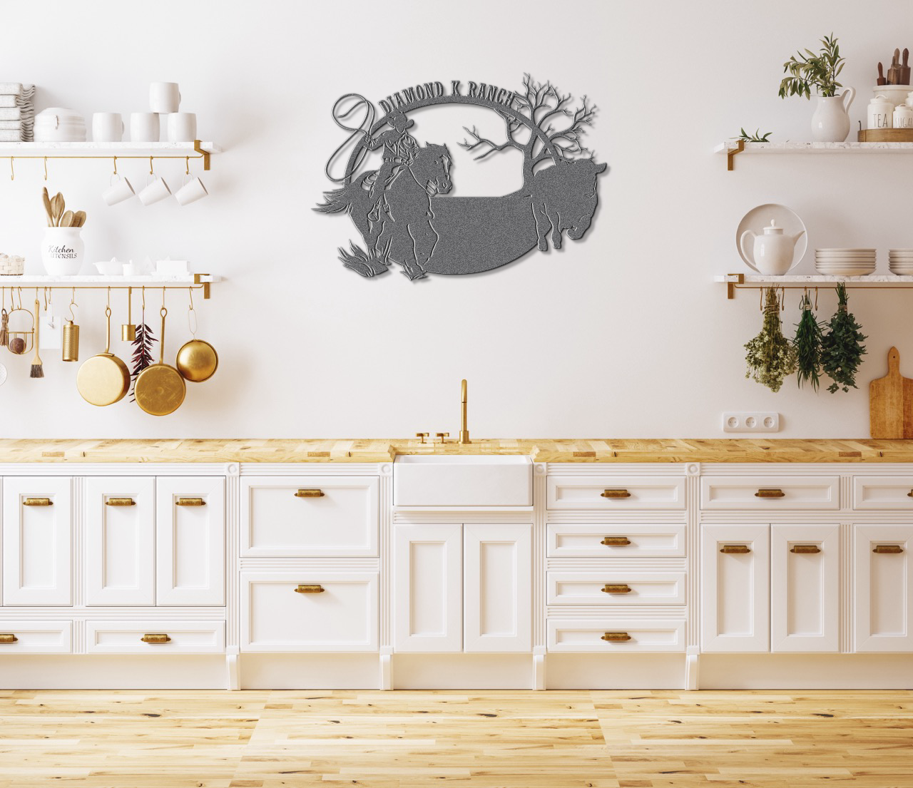 Custom Cowboy Metal Sign