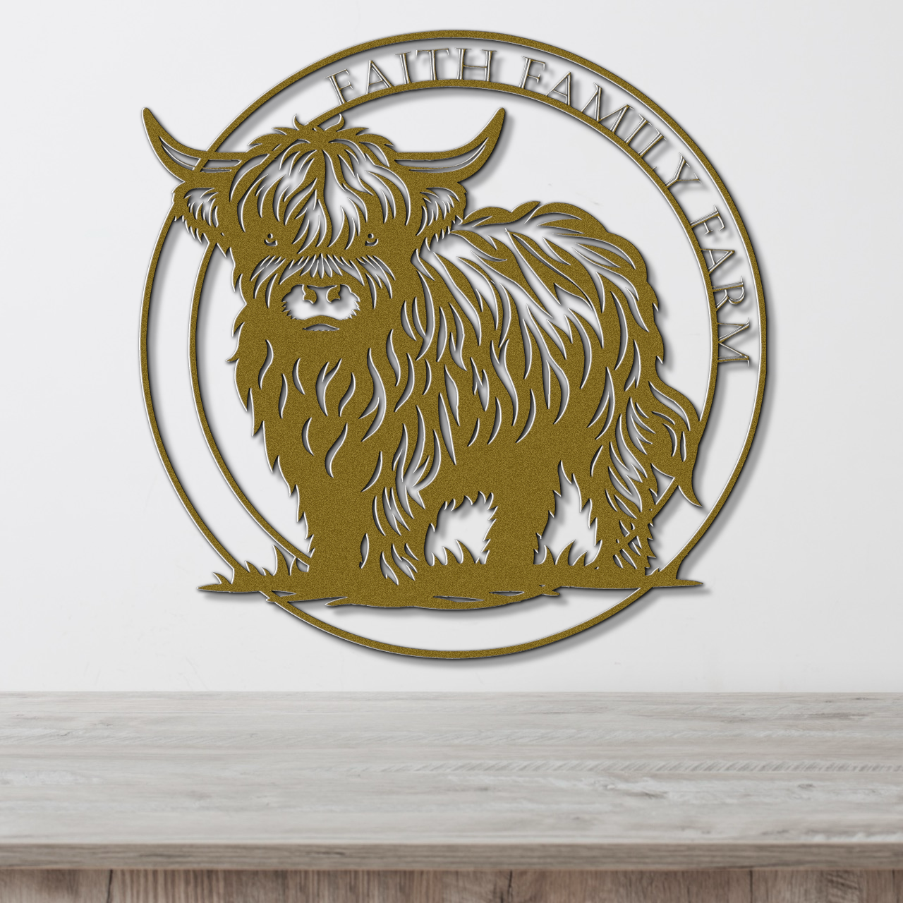 Faith Family Farm Metal Sign