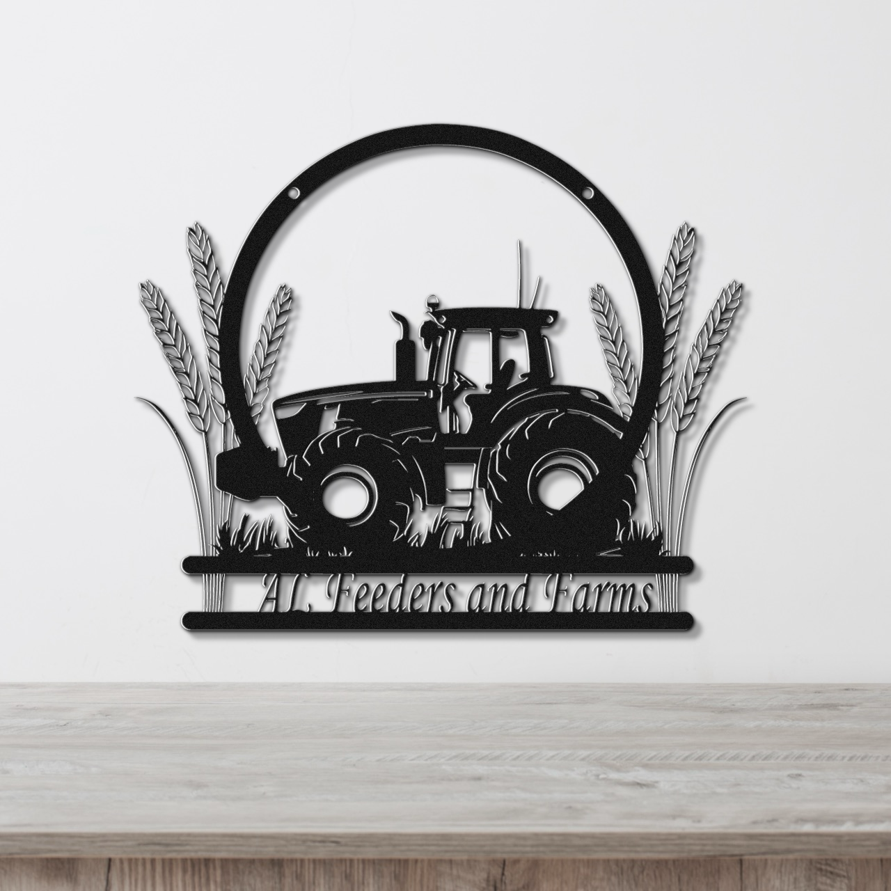 Custom Tractor Metal Sign