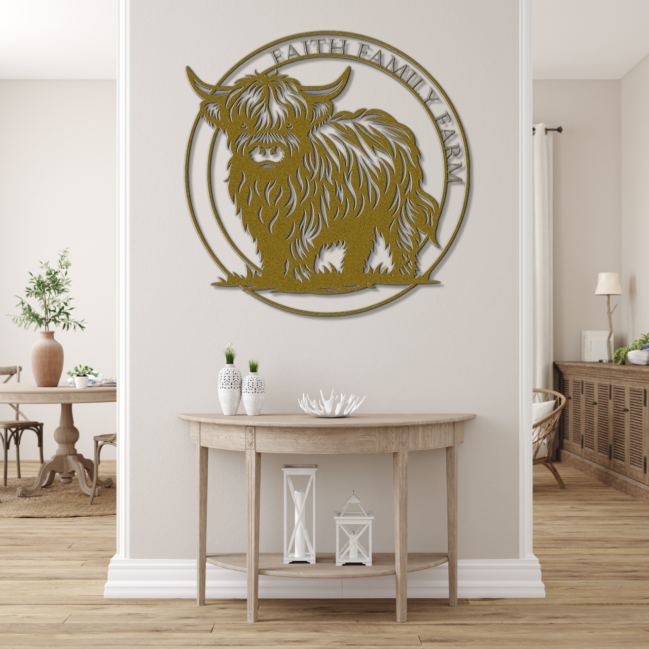 Faith Family Farm Metal Sign
