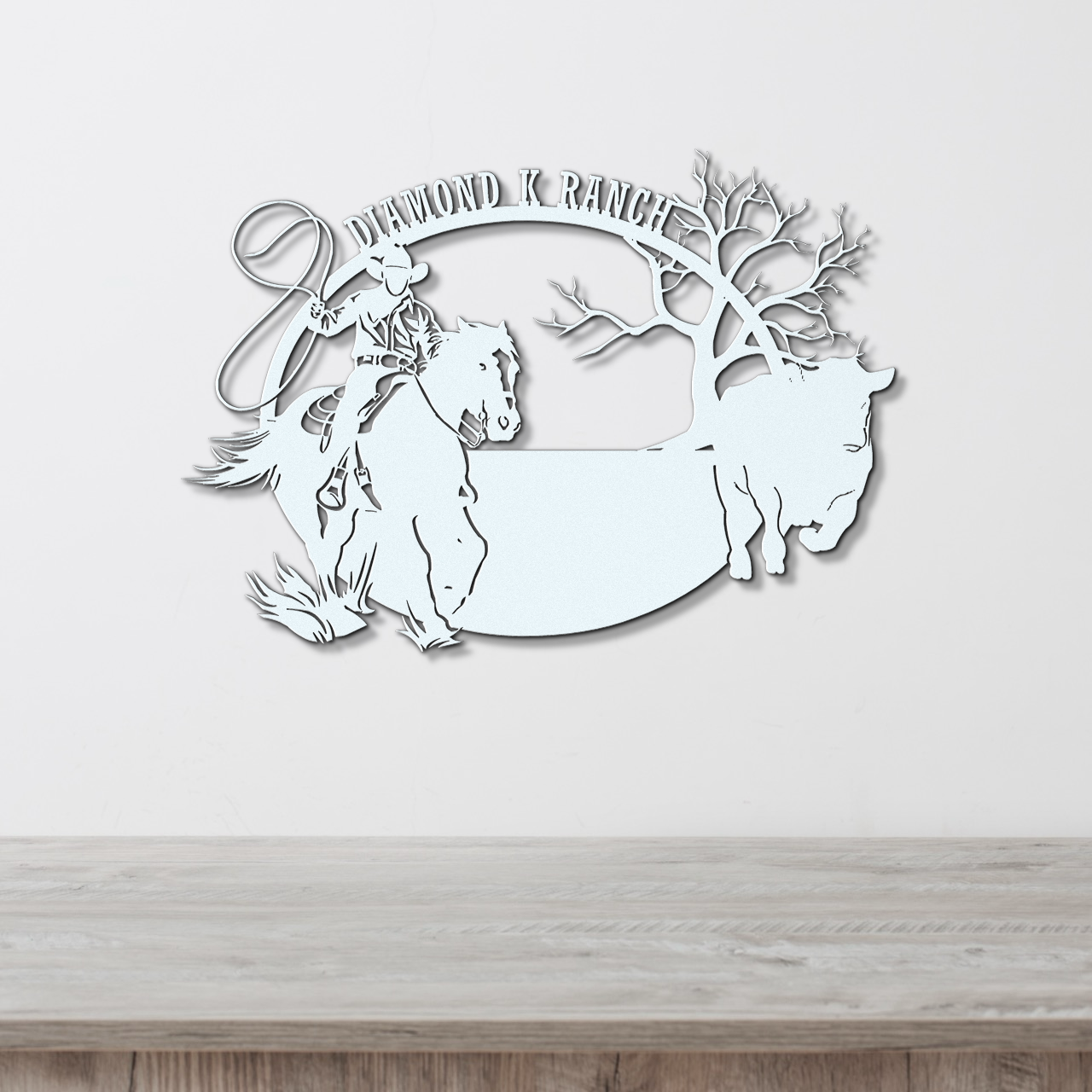 Custom Cowboy Metal Sign
