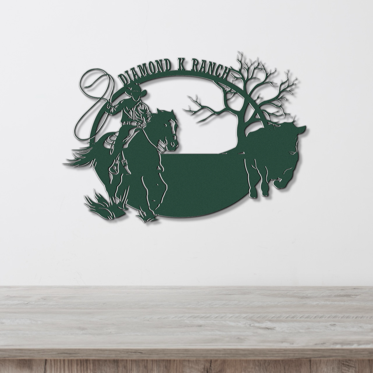 Custom Cowboy Metal Sign