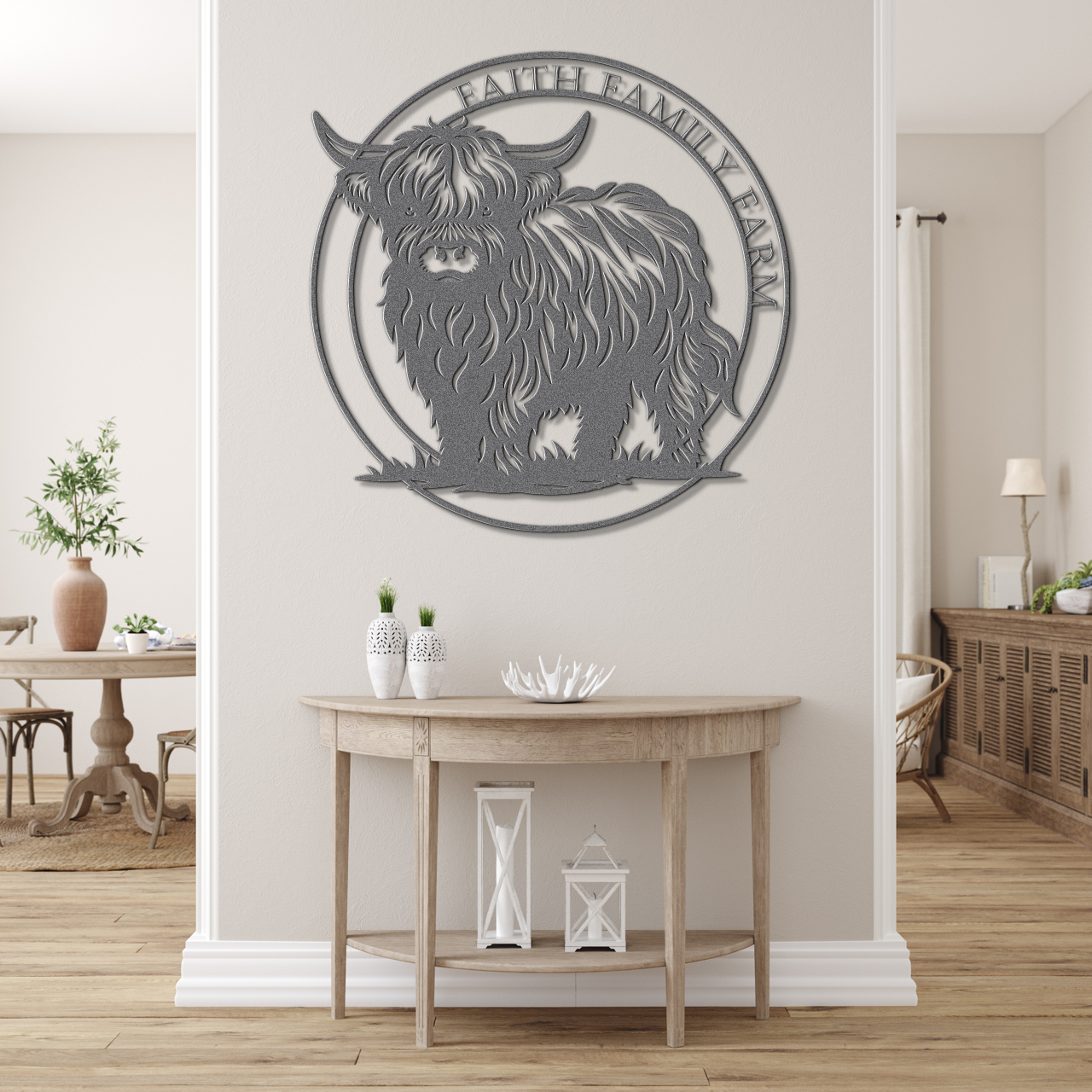 Faith Family Farm Metal Sign