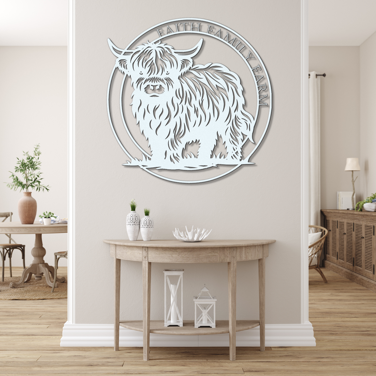 Faith Family Farm Metal Sign
