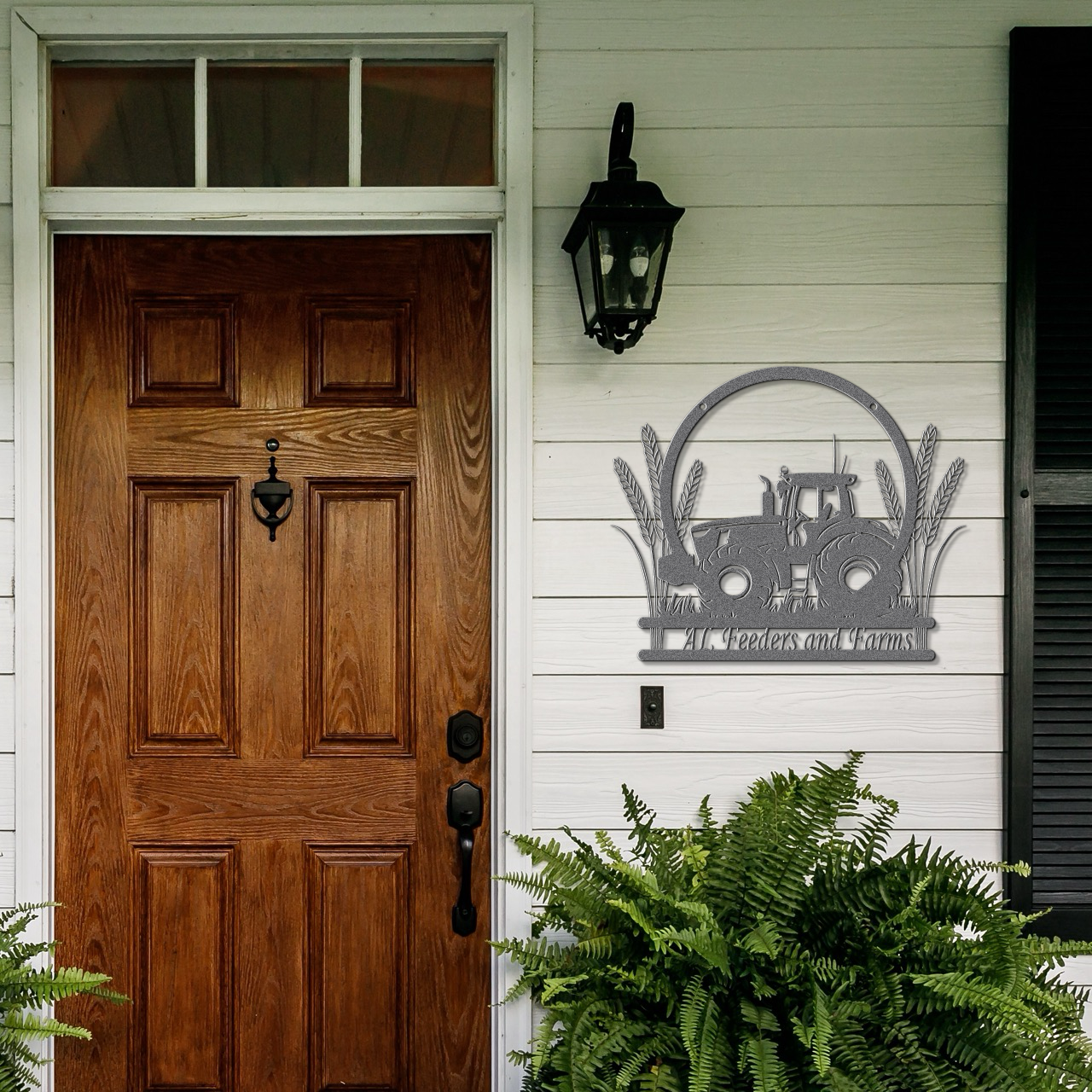 Custom Tractor Metal Sign