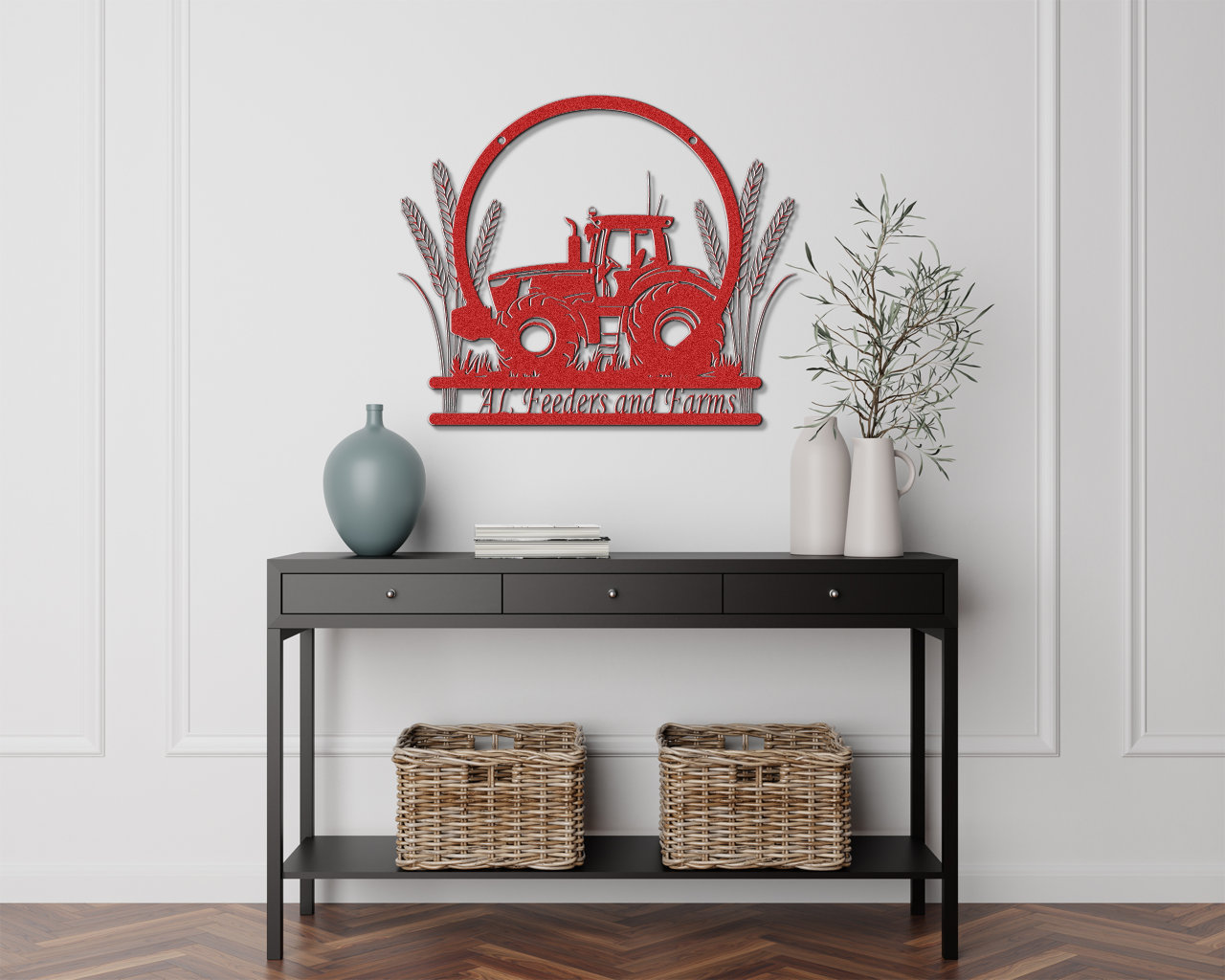 Custom Tractor Metal Sign