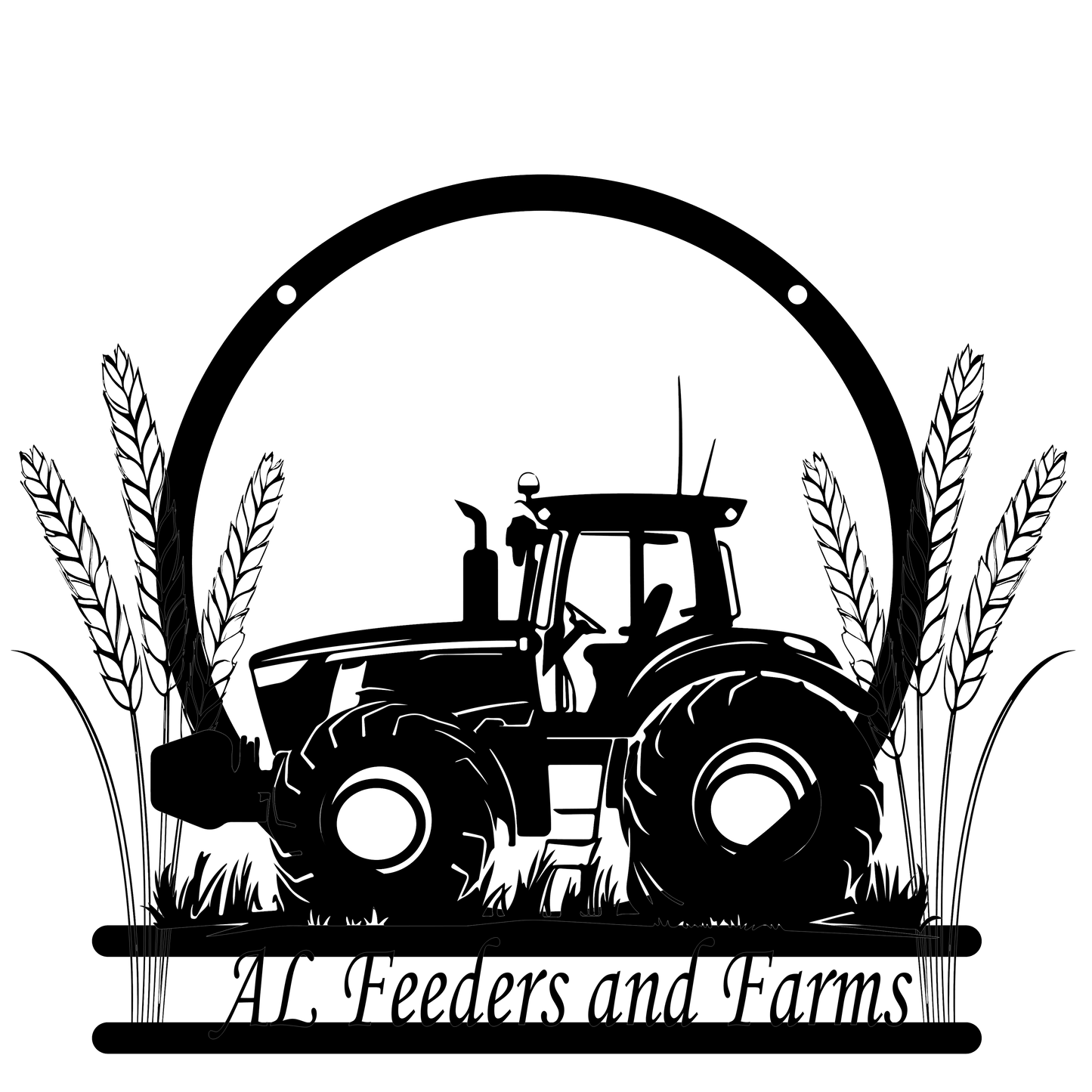 Custom Tractor Metal Sign
