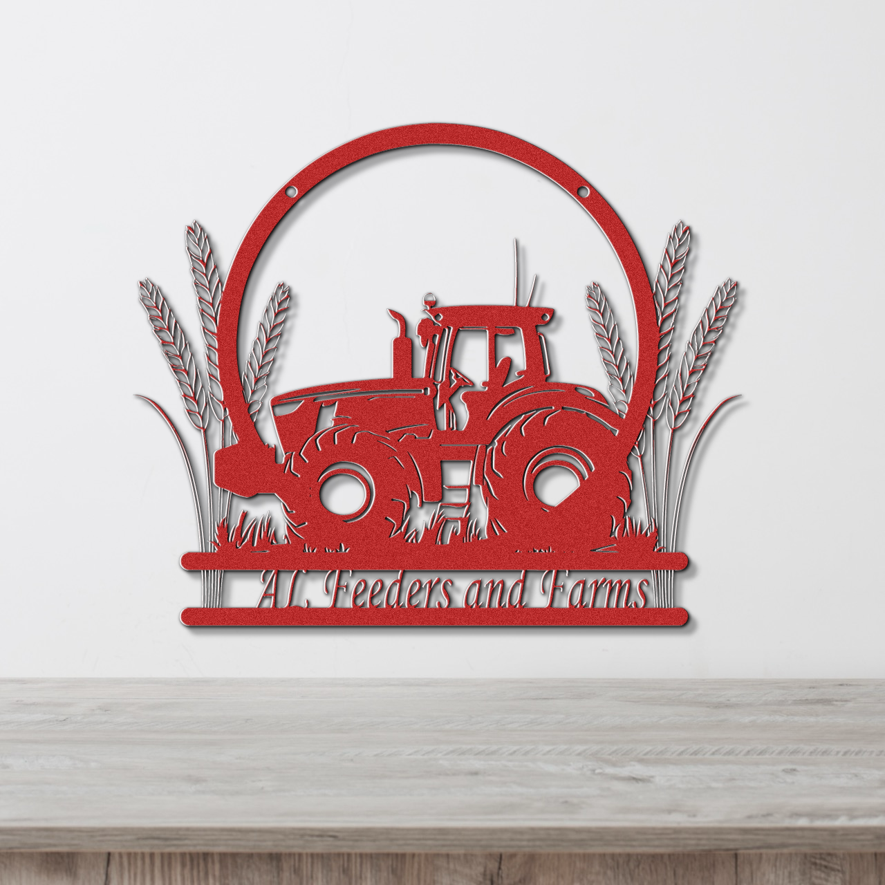 Custom Tractor Metal Sign