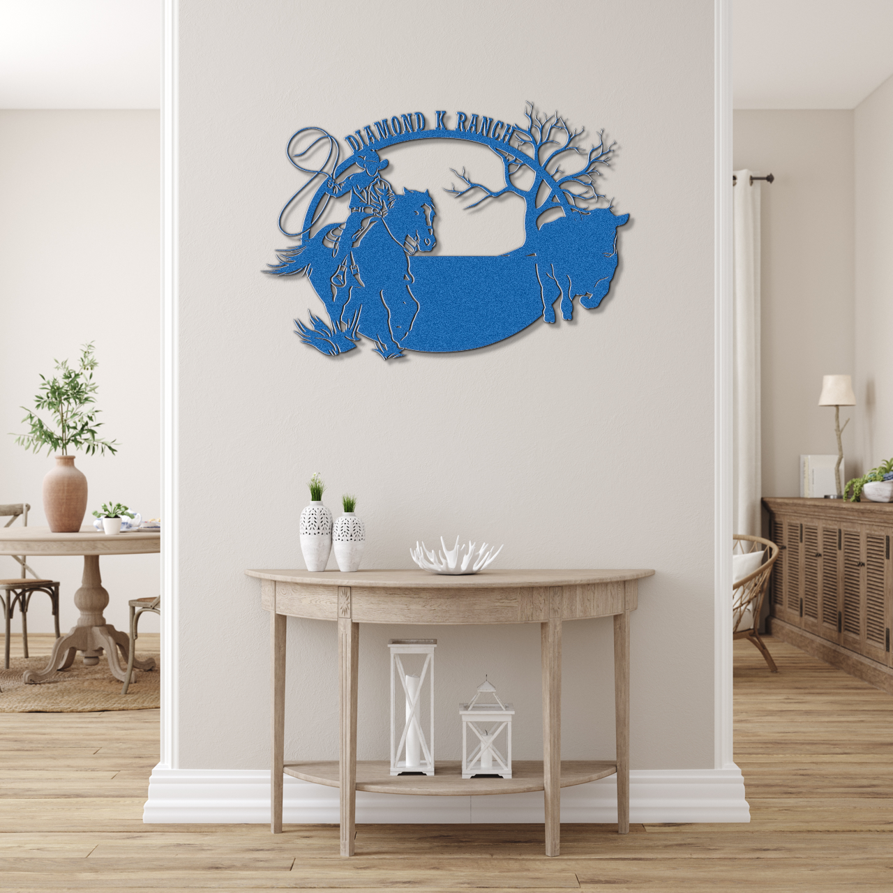 Custom Cowboy Metal Sign