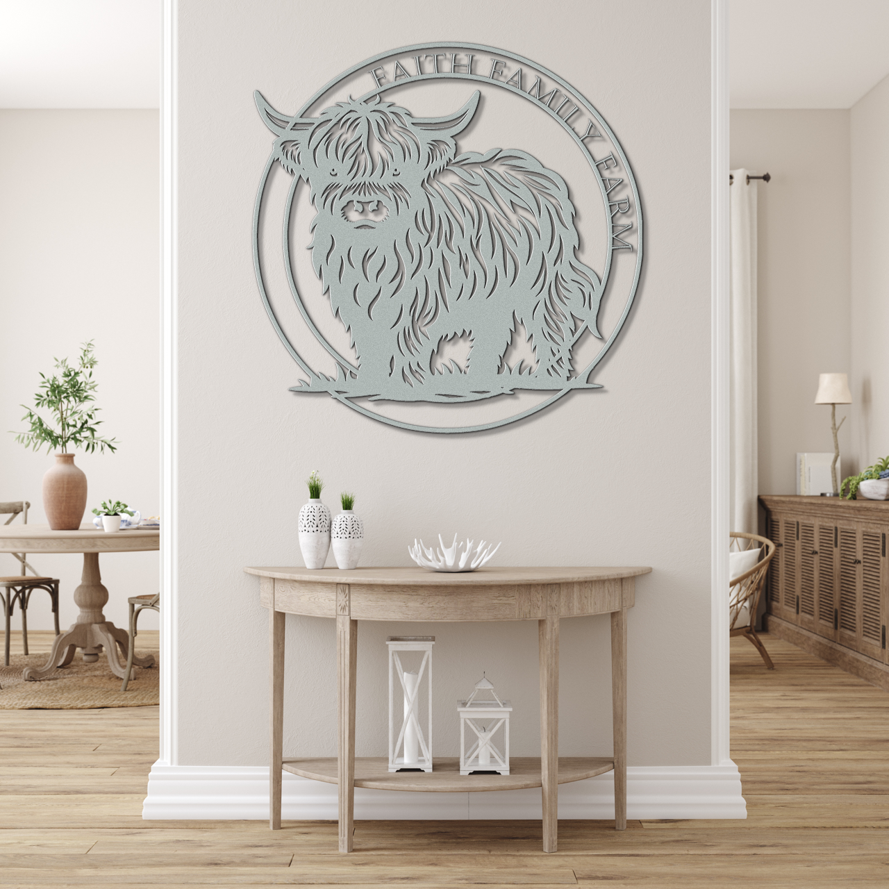 Faith Family Farm Metal Sign