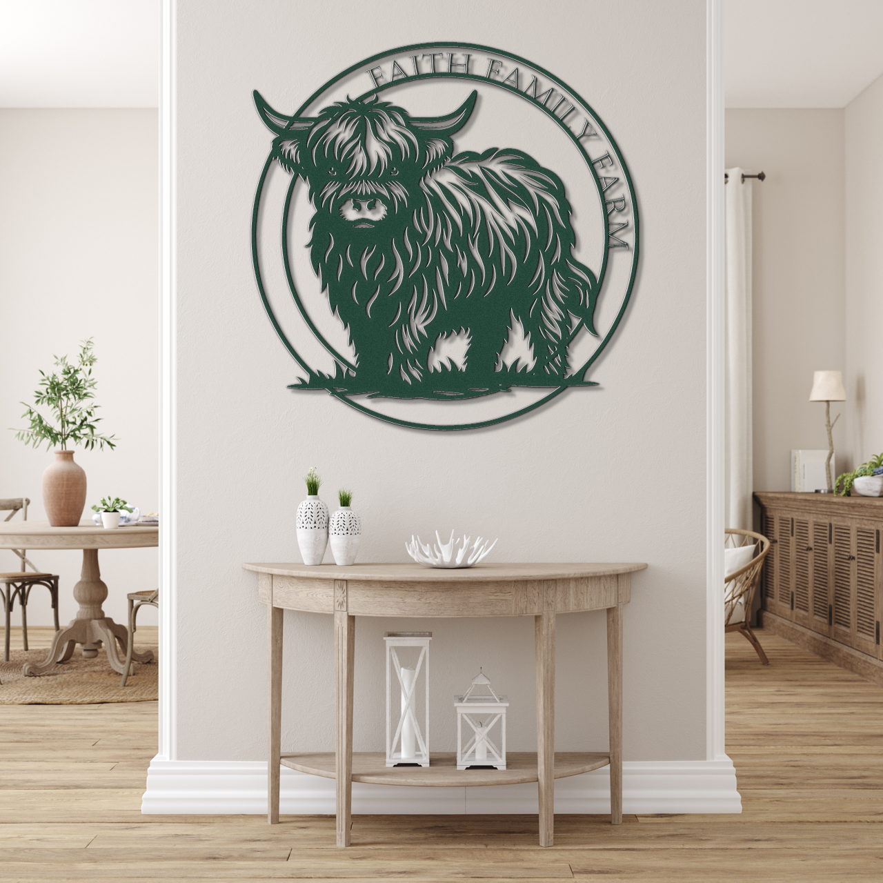 Faith Family Farm Metal Sign