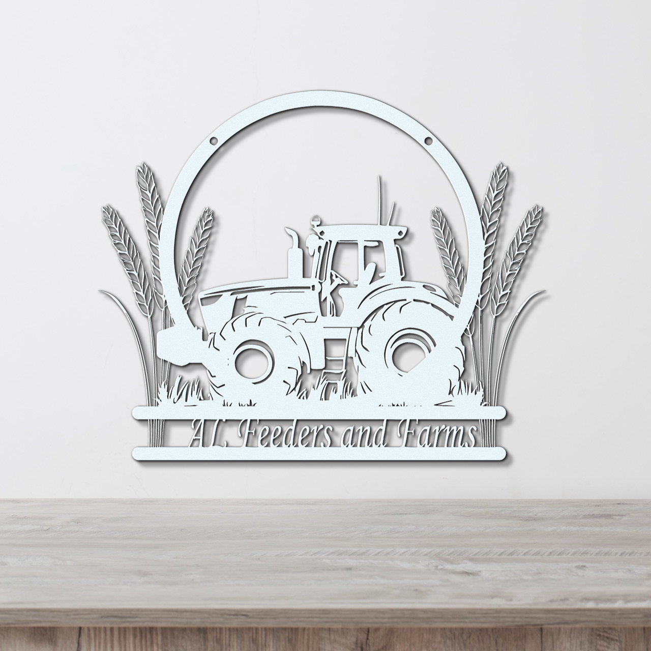 Custom Tractor Metal Sign