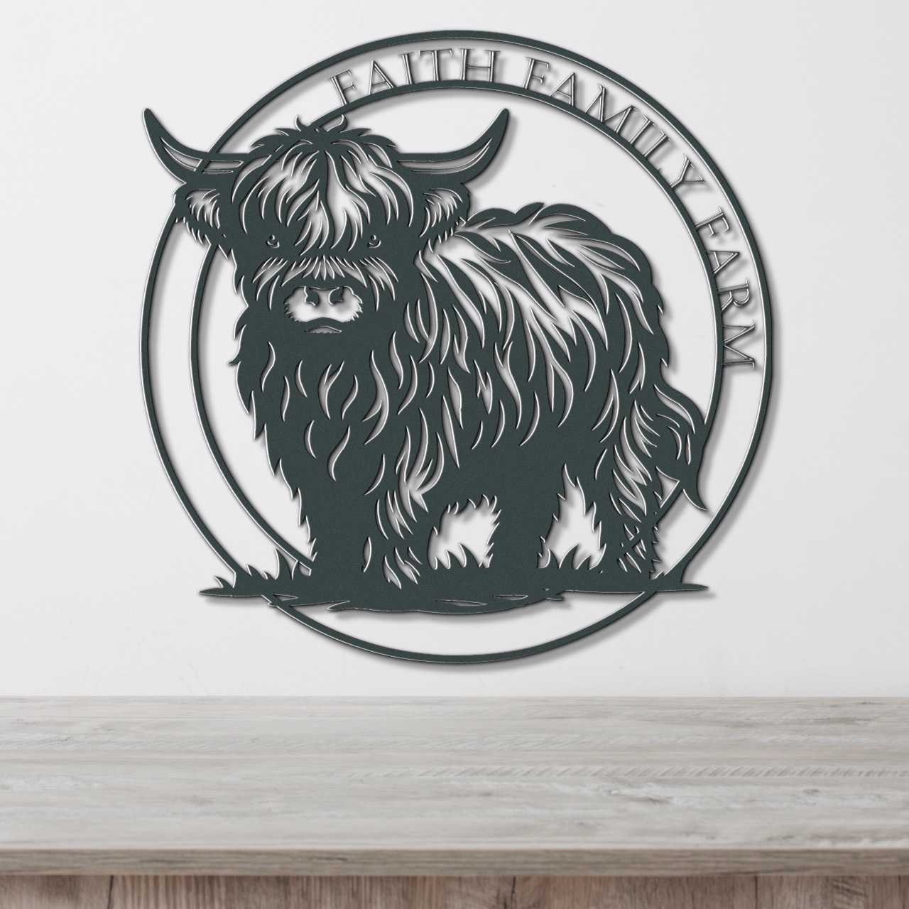 Faith Family Farm Metal Sign