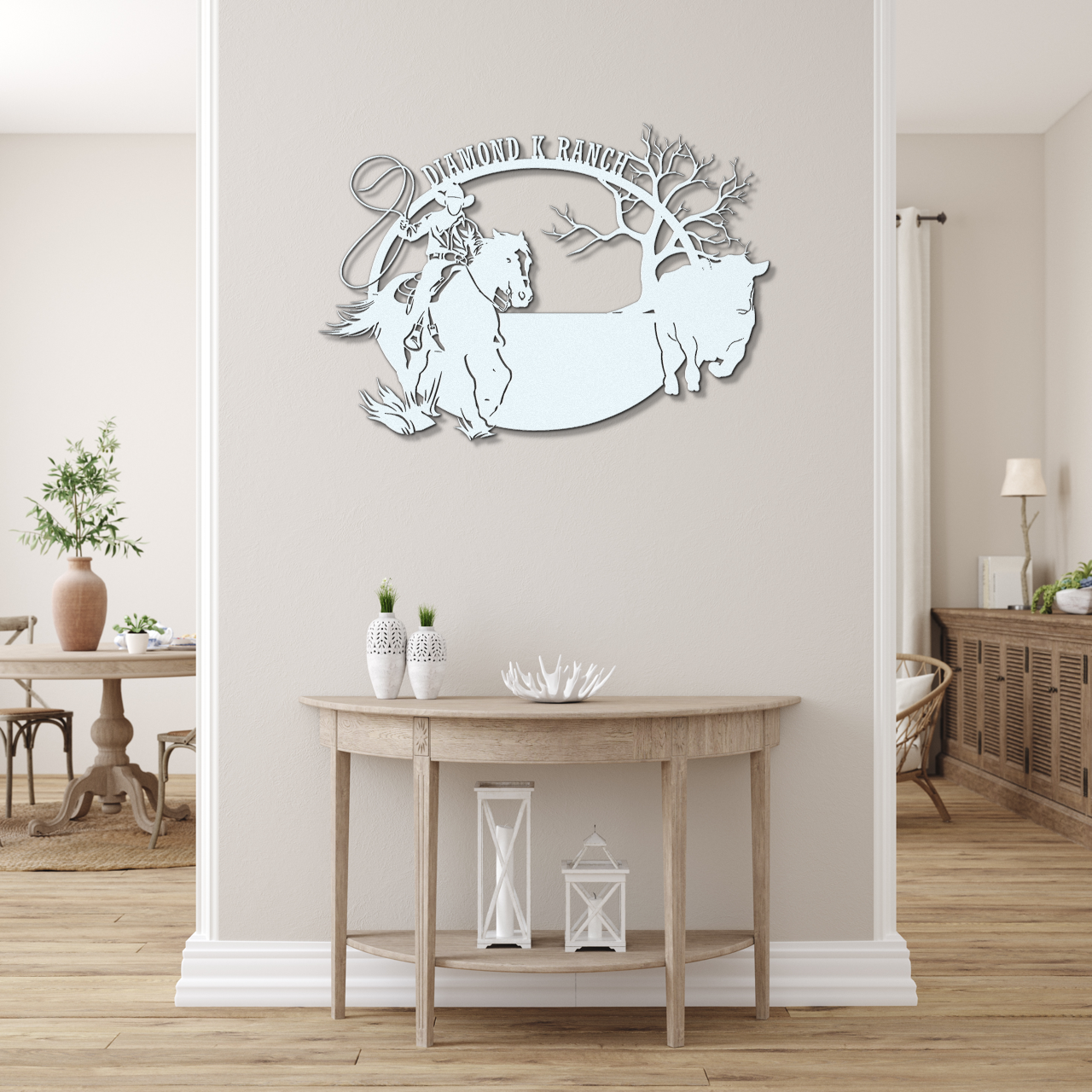 Custom Cowboy Metal Sign