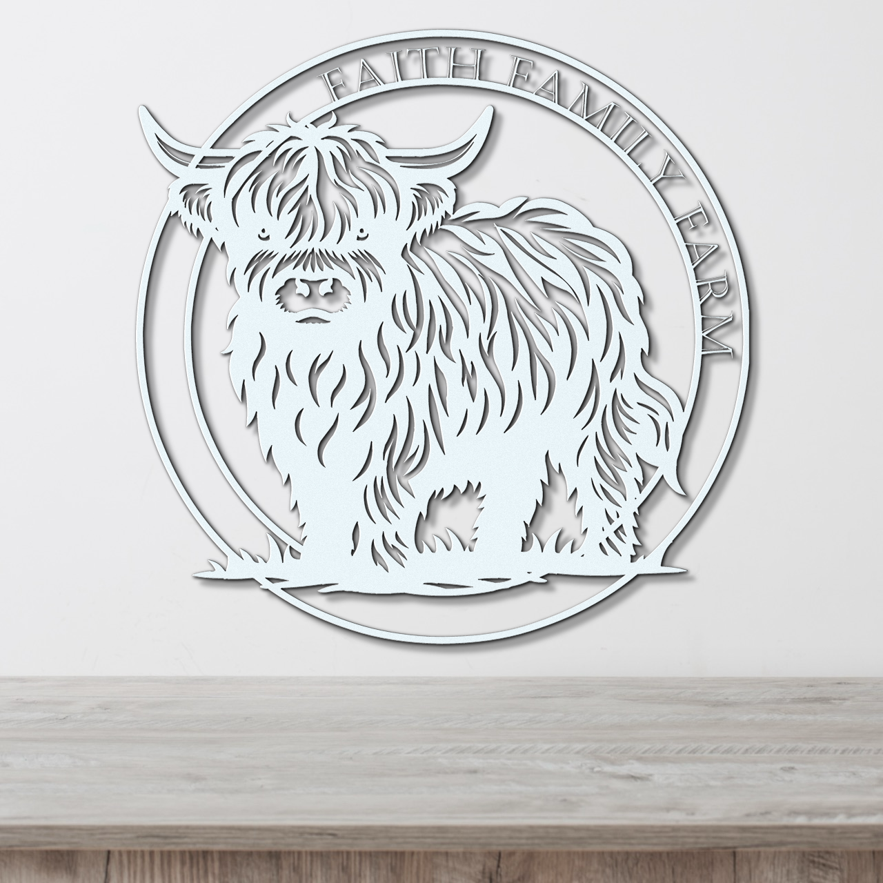 Faith Family Farm Metal Sign