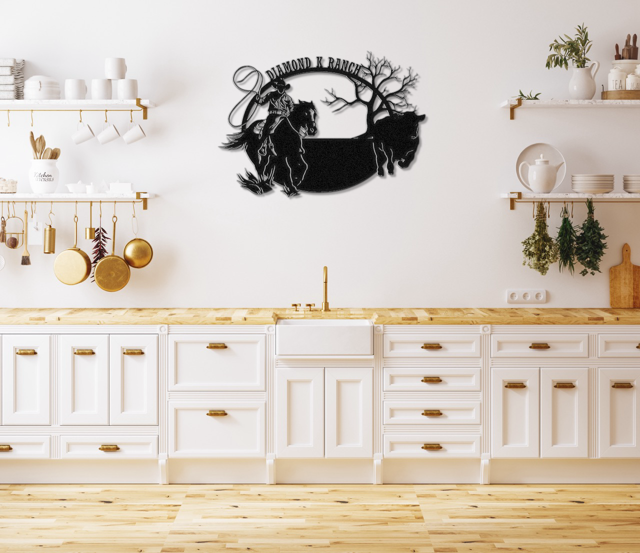 Custom Cowboy Metal Sign