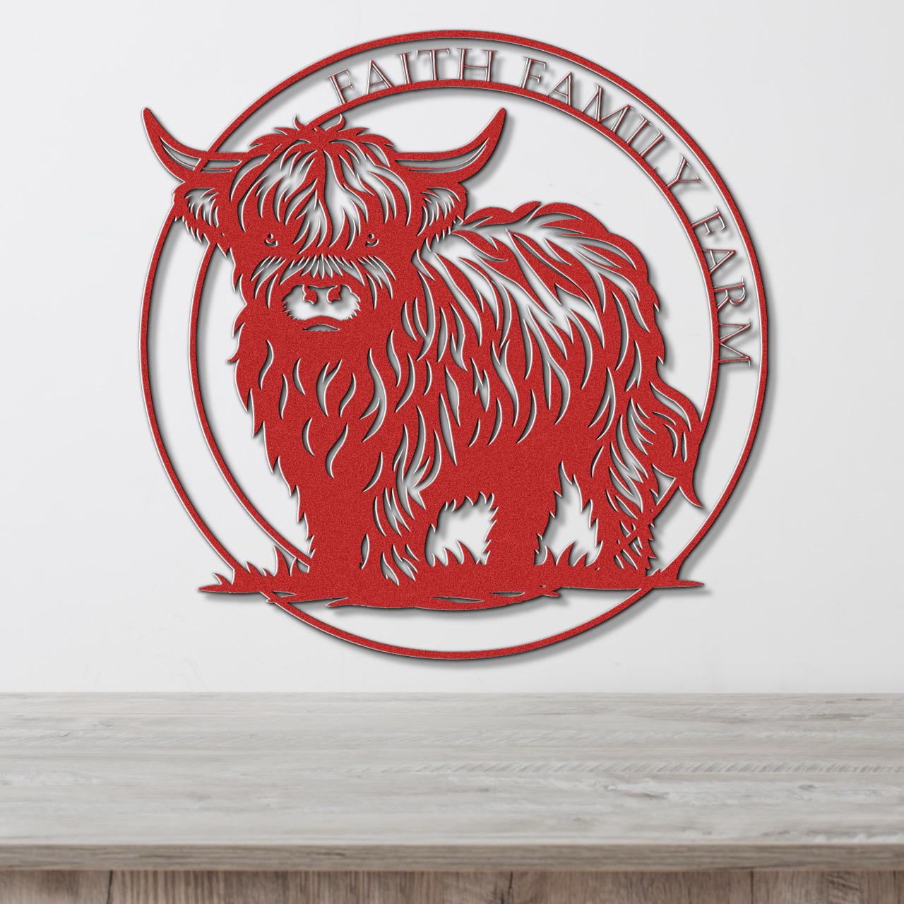 Faith Family Farm Metal Sign